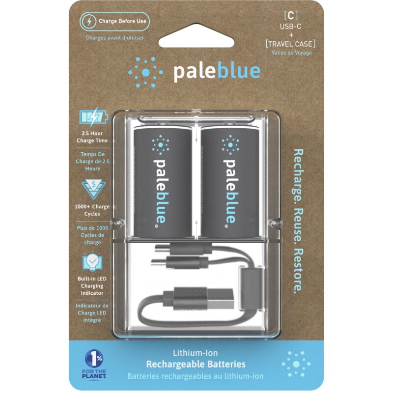 2x Paleblue USB-C Wiederaufladbare Baby C Batterie 2x Paleblue USB-C Wiederaufladbare Baby C Batterie von Paleblue