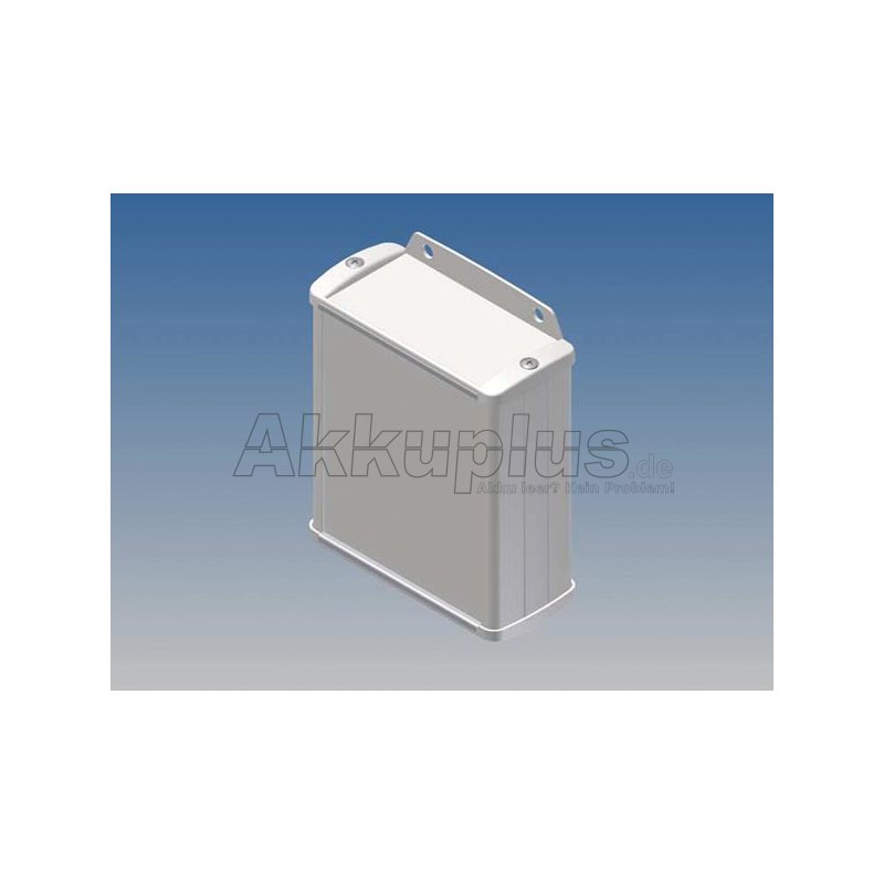 ALUMINIUMGEHÄUSE - WEIß - 100 x 85.8 x 36.9 mm - mit Flansch