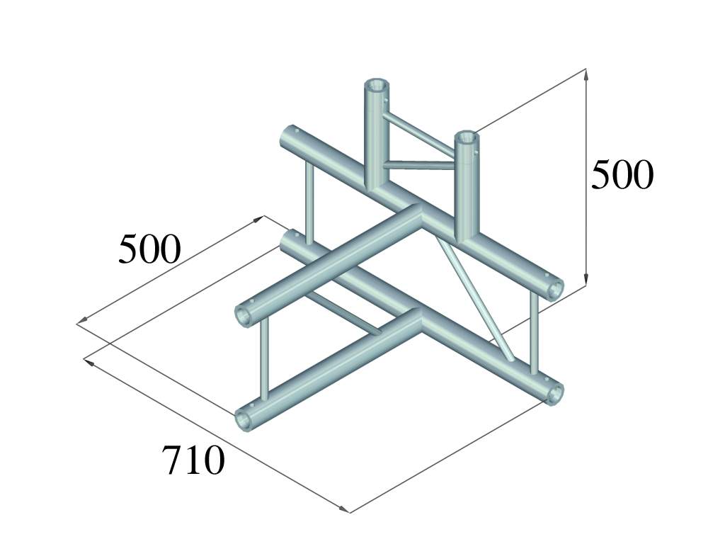 ALUTRUSS BILOCK BQ2-PAT42V 4-Weg T-St?ck ALUTRUSS BILOCK BQ2-PAT42V 4-Weg T-St?ck