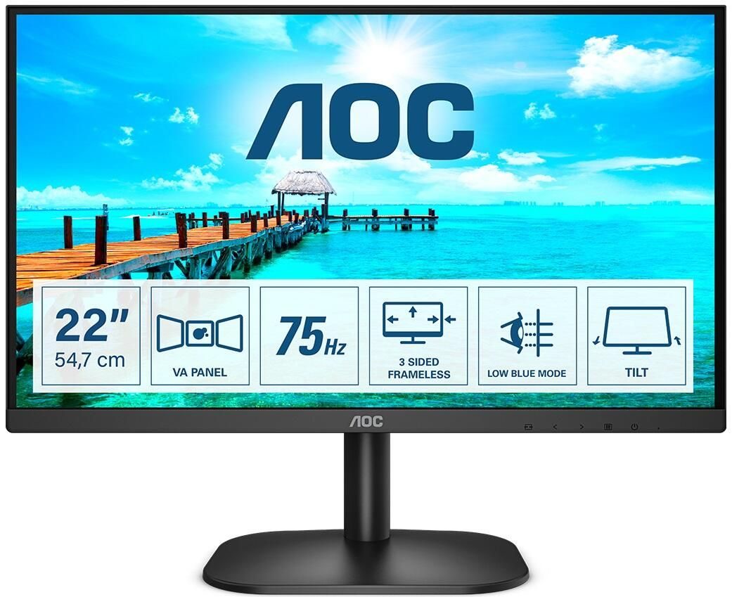 AOC 22B2H Monitor 54,7 cm (21,5 Zoll)