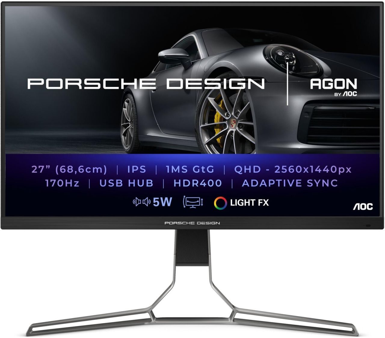 AOC AGON Porsche Design PD27S Gaming Monitor 68,6 cm (27 Zoll)