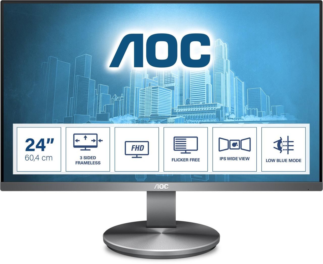 AOC I2490VXQ Monitor 60,5 cm (23,8 Zoll)