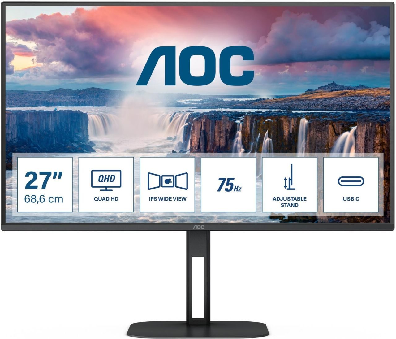 AOC Q27V5C/BK Monitor 68,6 cm (27 Zoll)