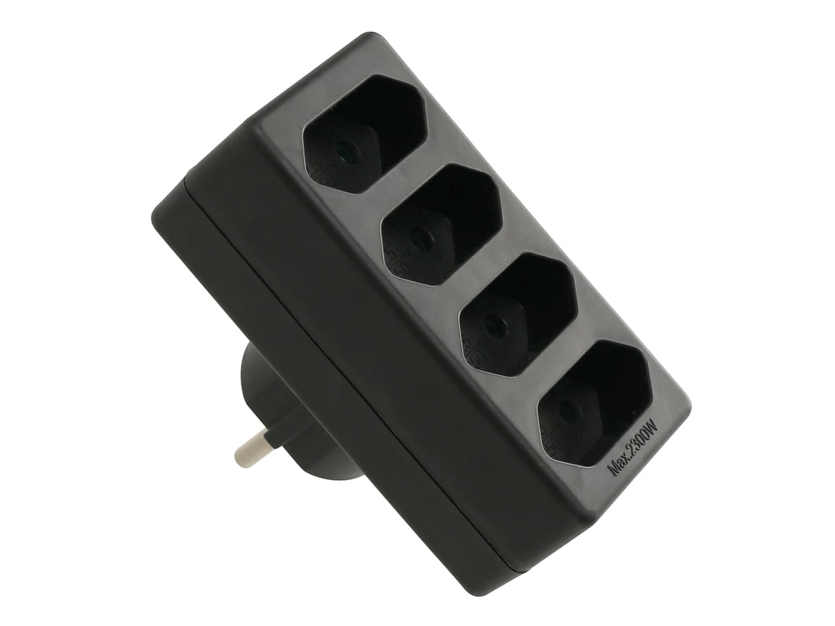 AS SCHWABE Euro-Vierfach-Stecker, schwarz AS SCHWABE Euro-Vierfach-Stecker, schwarz von as-Schwabe GmbH