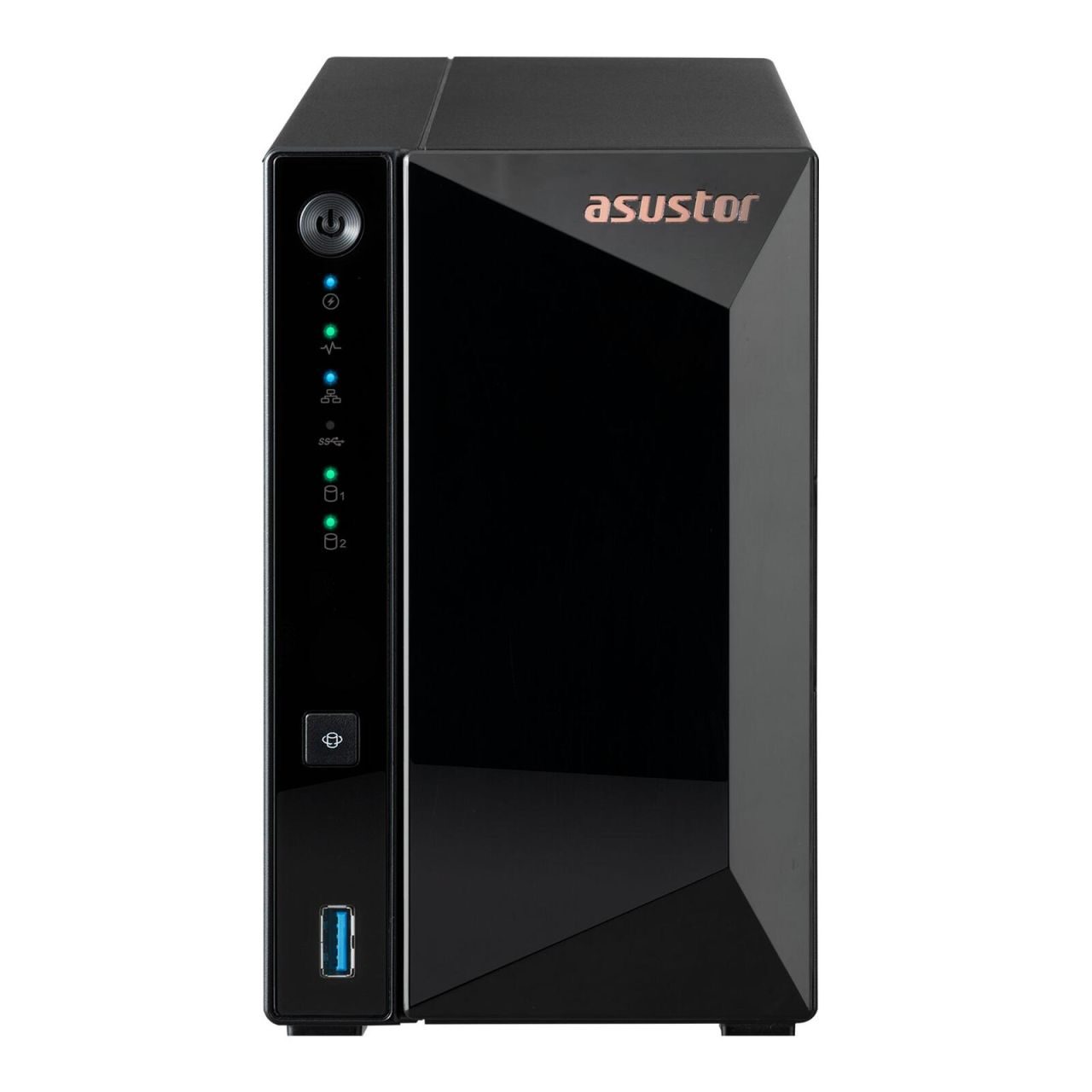 ASUSTOR AS3302T Drivestor 2 Pro 2 Einschübe NAS-Server Leergehäuse
