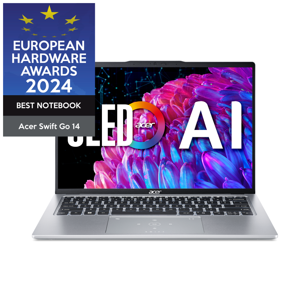 Acer Swift Go 14 OLED Ultraschlankes Notebook | SFG14-73 | Silber Acer Swift Go 14 OLED Ultraschlankes Notebook | SFG14-73 | Silber