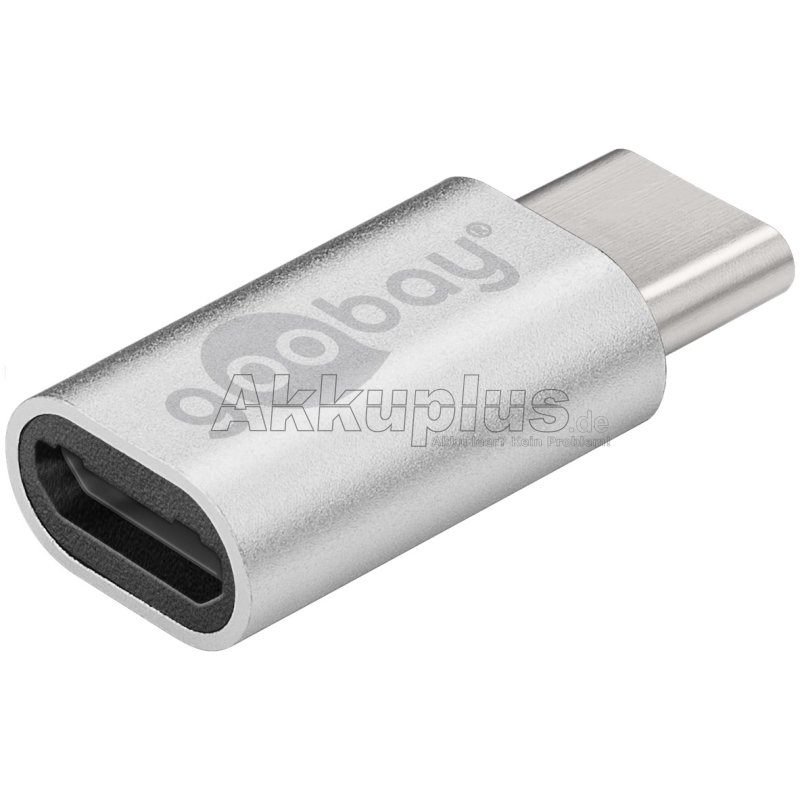 Adapter USB-C™ auf USB 2.0 Micro-B, Silber