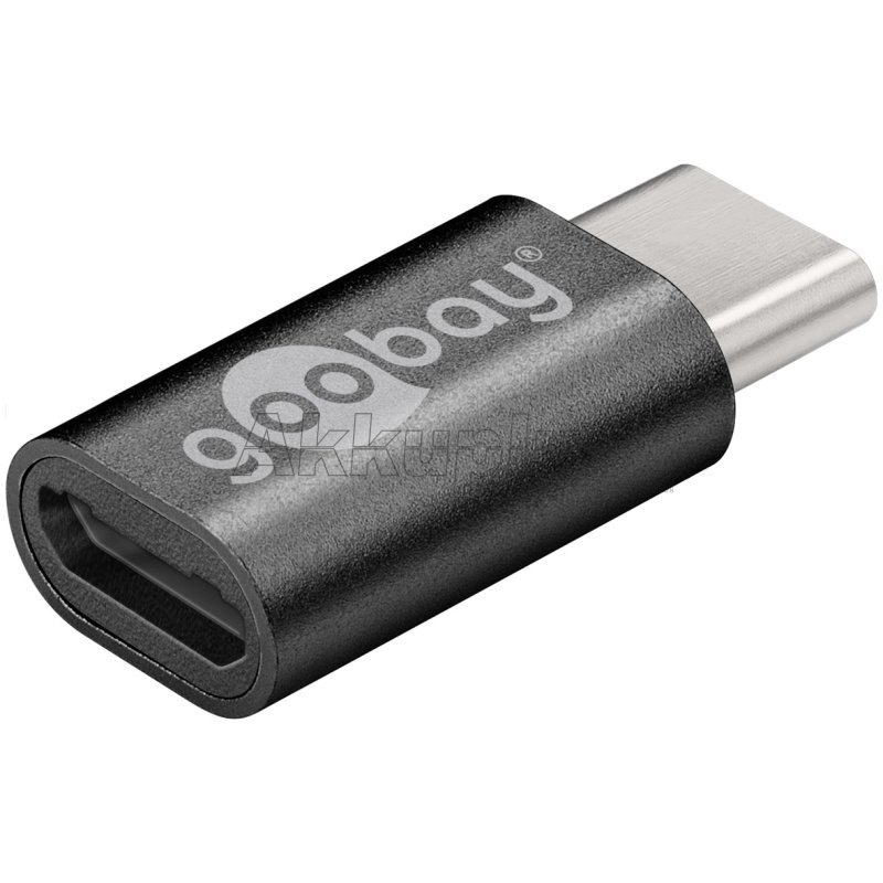 Adapter USB-C™ auf USB 2.0 Micro-B, grau