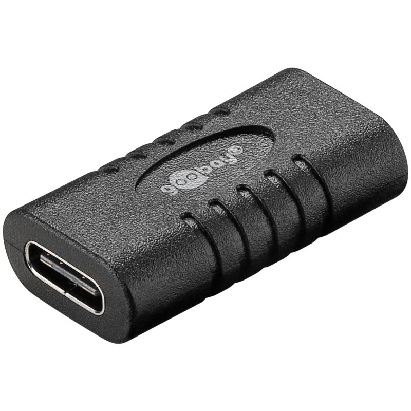 Adapter USB-C™ auf USB-C™, Kupplung, schwarz