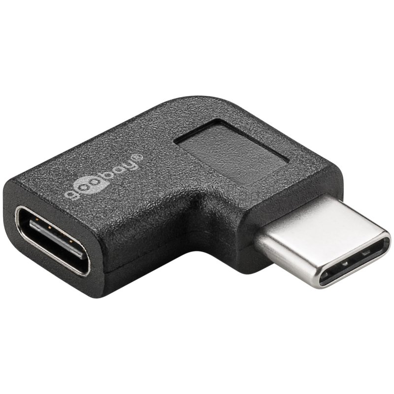 Adapter USB-C™ auf USB-C™ 90°, schwarz