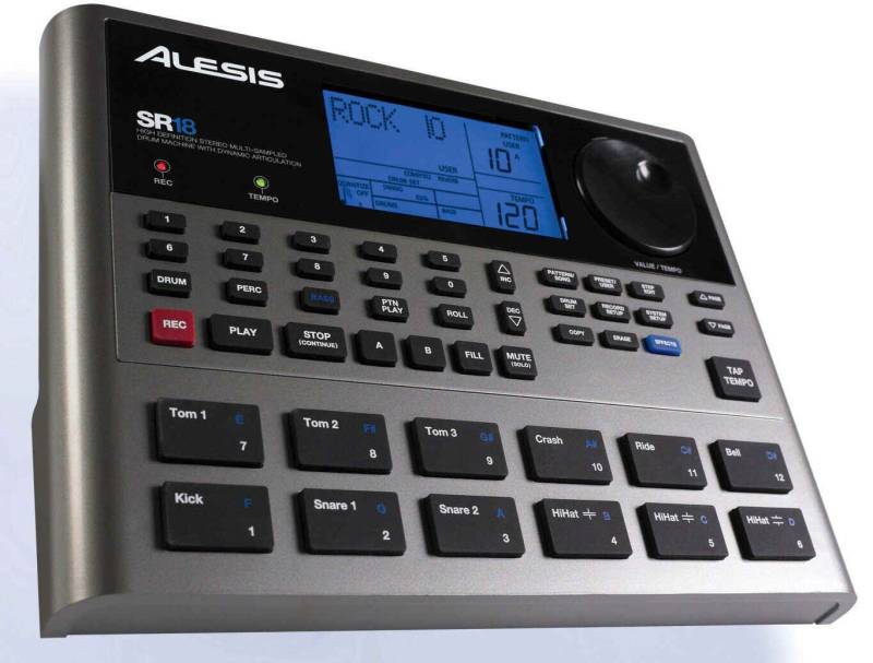 Alesis SR-18 Drumcomputer E-Drum-Computer, 32 MB Wave ROM,SR18
