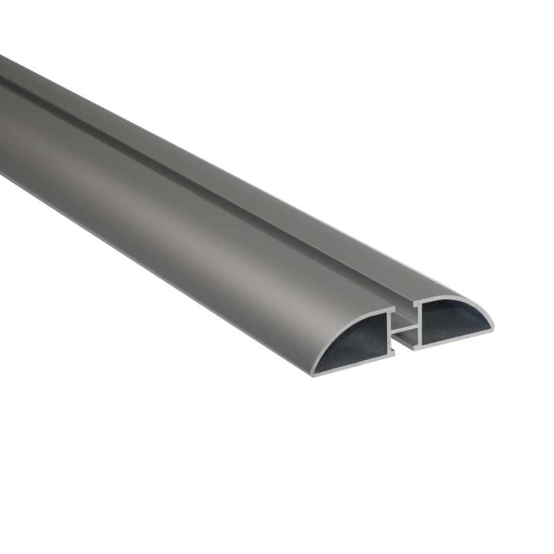 Aluminiumschiene Trägerprofil Aluprofil 2-fach Nut 1,90 m gewölbt rund flach von Default