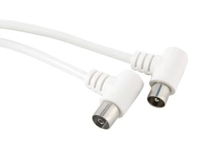 S-IMPULS Antennen-Anschlusskabel, abgewinkelte Stecker, 7,5 m, weiß S-IMPULS Antennen-Anschlusskabel, abgewinkelte Stecker, 7,5 m, weiß von S-IMPULS