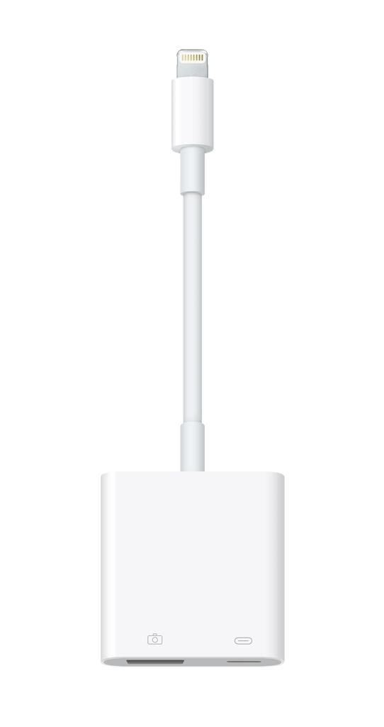 Apple Adapter von Lightning auf USB 3.0 Kamera & Lightning, weiß