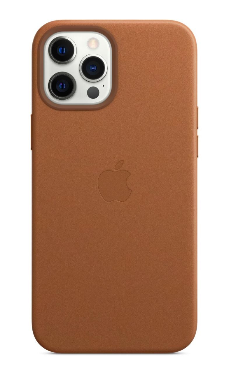 Apple Leder Case mit MagSafe für Apple iPhone 12 Pro Max, sattelbraun