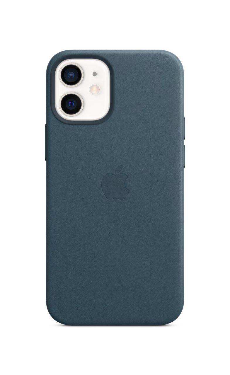 Apple Leder Case mit MagSafe für Apple iPhone 12 mini, baltischblau