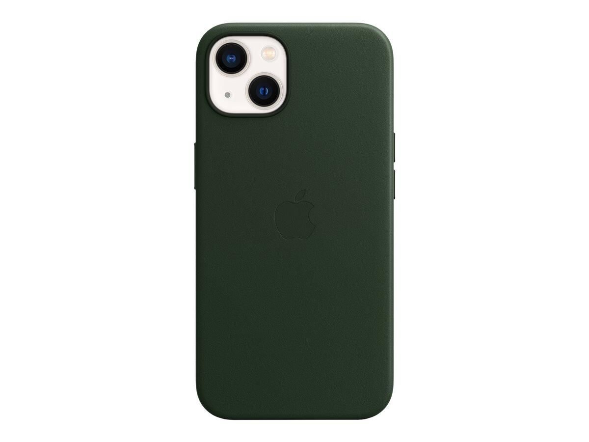 Apple Leder Case mit MagSafe für Apple iPhone 13, sequoia grün