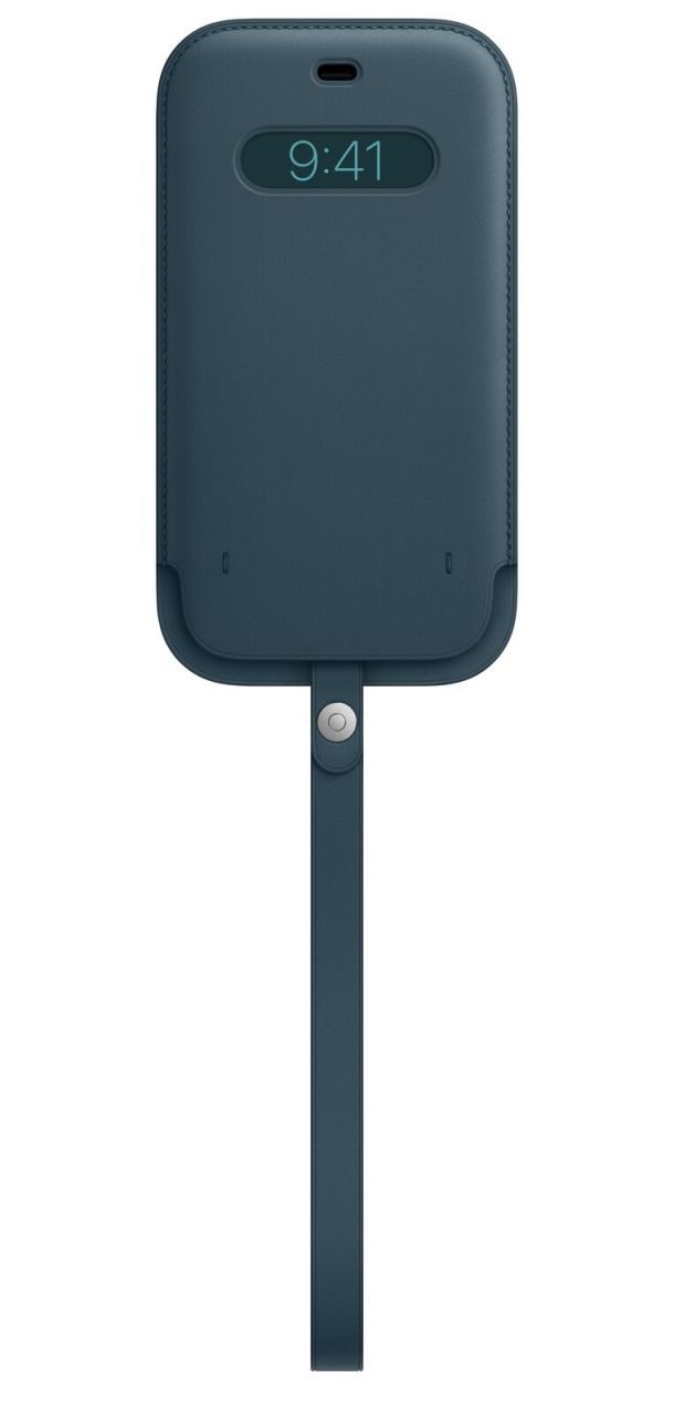 Apple Lederhülle mit MagSafe für Apple iPhone 12 Pro Max, baltischblau