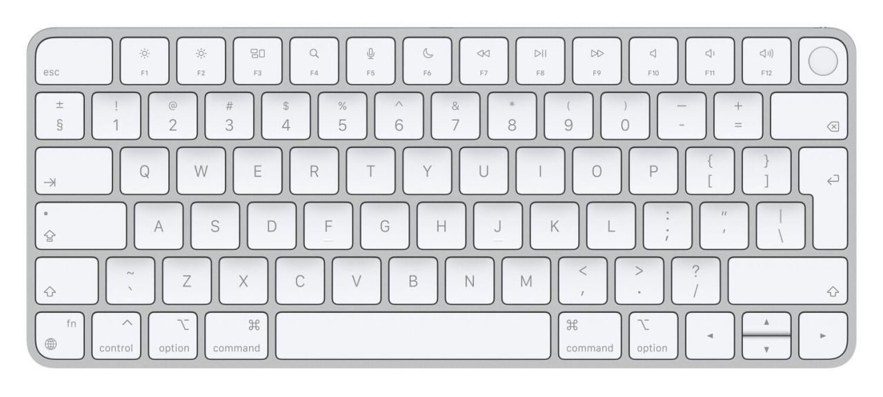 Apple Magic Keyboard mit Touch ID, Tastatur Int. Englisch, silber