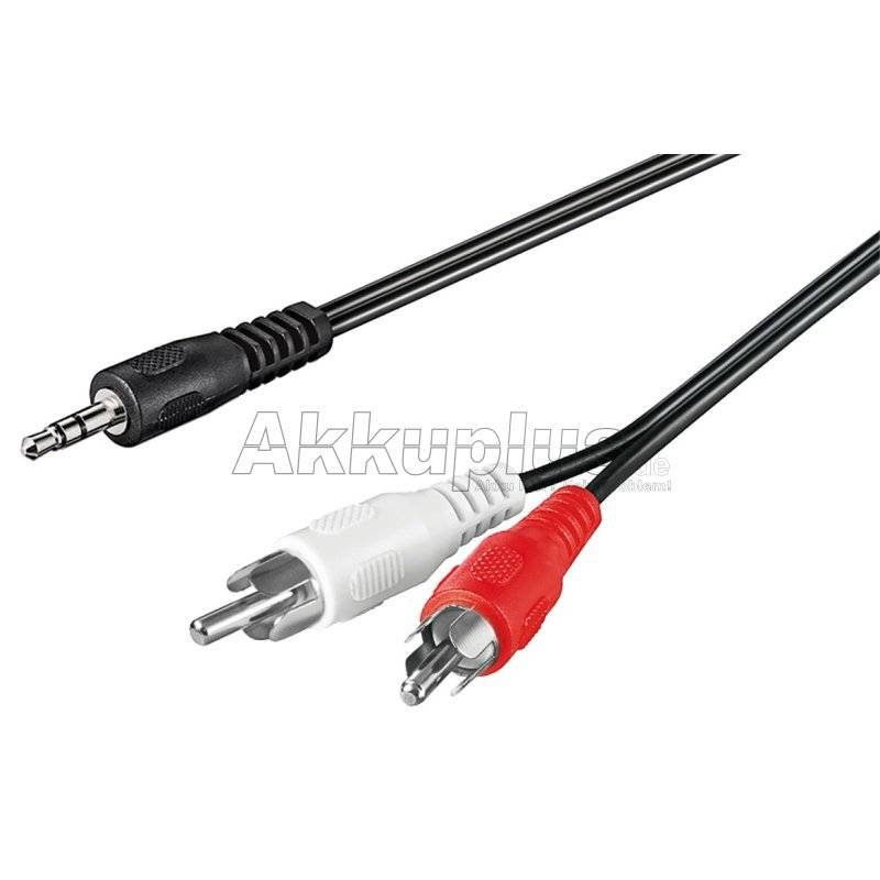 goobay - Audio Adapterkabel AUX, 3,5 mm Klinke zu Stereo Cinch-Stecker 3 Meter