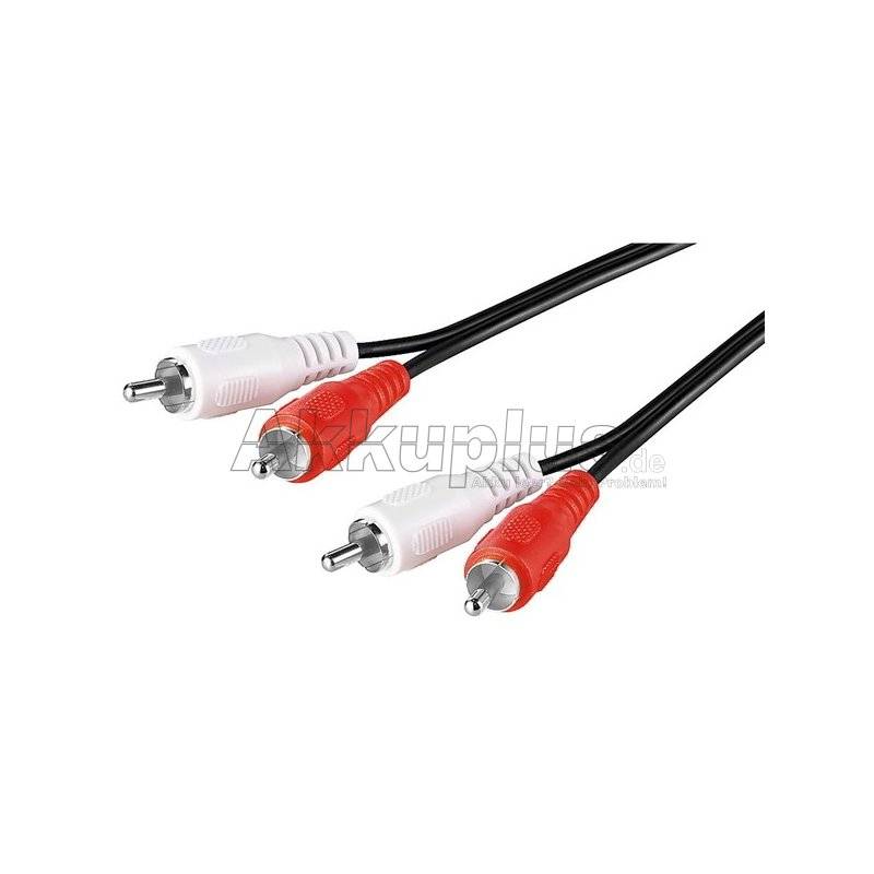 Audio-Video-Kabel 2x Cinchstecker > 2x Cinchstecker 1,5m