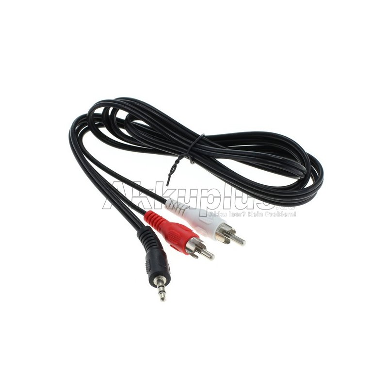 Audio-Video-Kabel 3,5mm Stecker > 2x Cinchstecker 1,5m