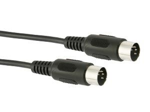 S-IMPULS Audiokabel, 2x DIN-Stecker 5-polig, 1,5 m, schwarz