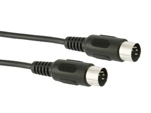 S-IMPULS Audiokabel, 2x DIN-Stecker 5-polig, 1,5 m, schwarz von S-IMPULS
