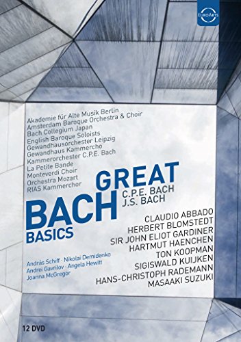 BACH,JOHANN SEBASTIAN & CARL PHILIPP EMANUEL - GREAT BACH BASICS 12 DVD BOX (12 DVD)