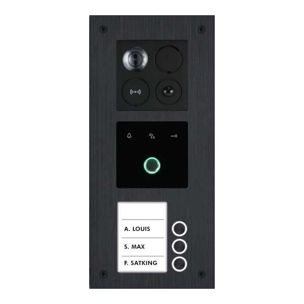 BALTER ERA IP Türstation mit Fingerprint Modul Unterputz 2-Draht BUS 180° Weitwinkelkamera Schwarz 3 BALTER ERA IP Türstation mit Fingerprint Modul Unterputz 2-Draht BUS 180° Weitwinkelkamera Schwarz 3