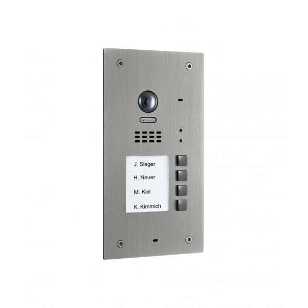BALTER EVIDA RFID Edelstahl-Türstation 2-Draht BUS 170° Ultra-Weitwinkelkamera Silber 4 Familienhaus BALTER EVIDA RFID Edelstahl-Türstation 2-Draht BUS 170° Ultra-Weitwinkelkamera Silber 4 Familienhaus