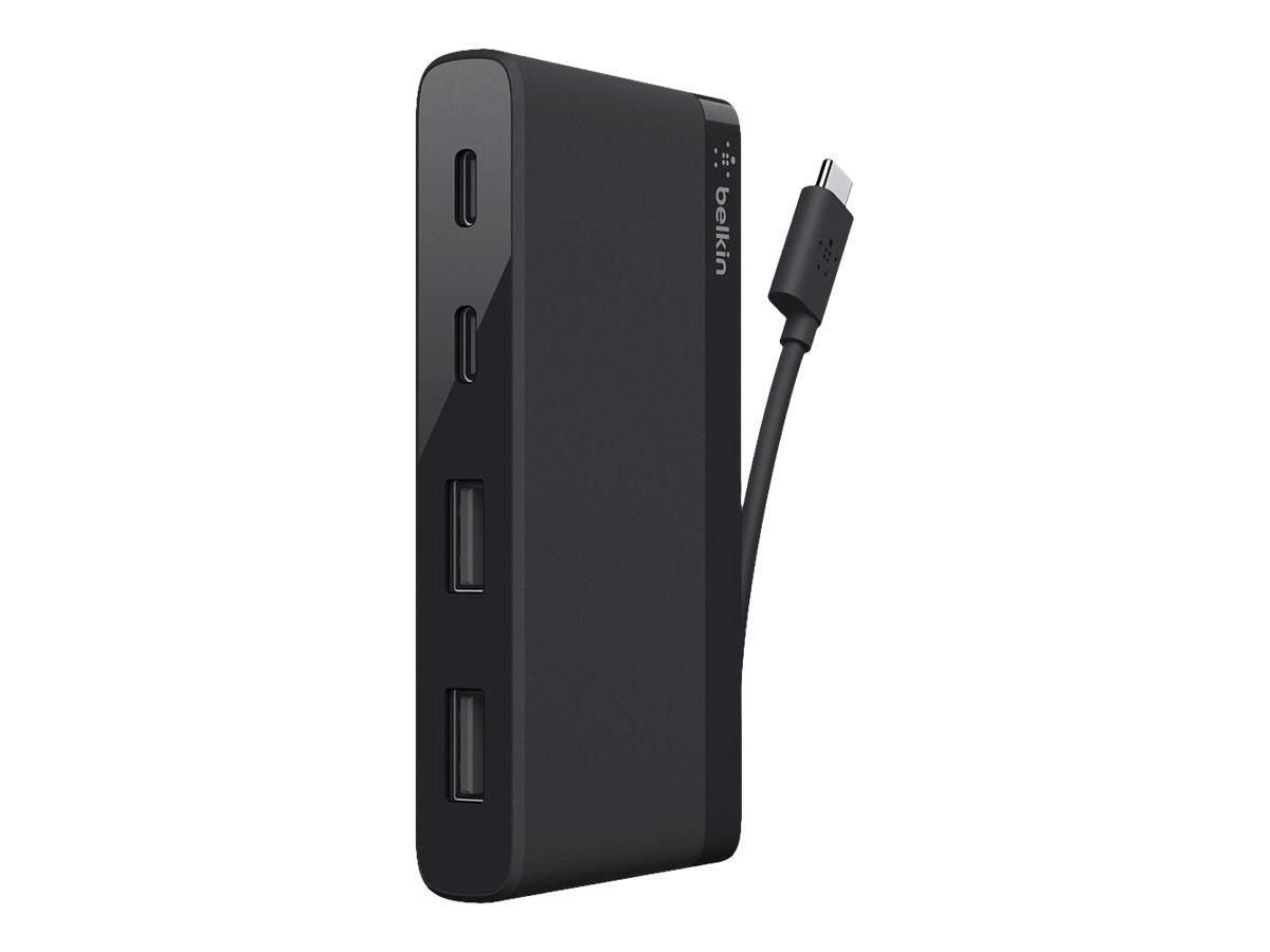 Belkin 4-Port USB-C Travel Hub 2x USB A, 2x USB C, schwarz (F4U090btBLK)