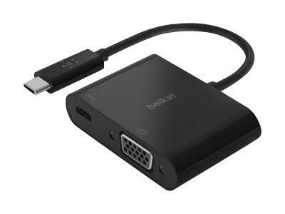 Belkin CONNECT USB-C auf VGA-Adapter, 60W PD, schwarz (AVC001btBK)