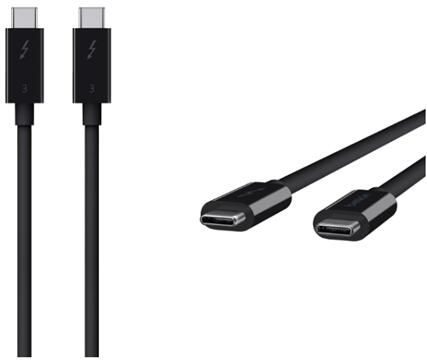 Belkin Thunderbolt 3-Kabel, USB-C/USB-C, 100W, 0.8m