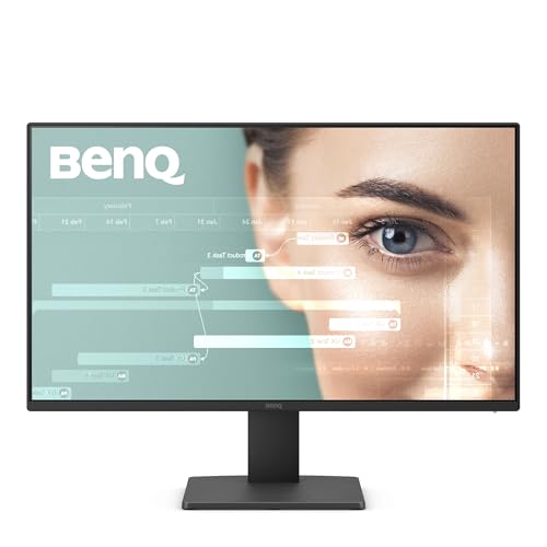 BenQ GW2491 23,8 Zoll 1080p FHD 100Hz IPS Eye-Care-Monitor, HDMI, DisplayPort, 1080x1920, ultraschmaler Rahmen, TÜV-Zertifiziert, flimmerfrei, Low Blue Light Plus, Eye-CareU von BenQ