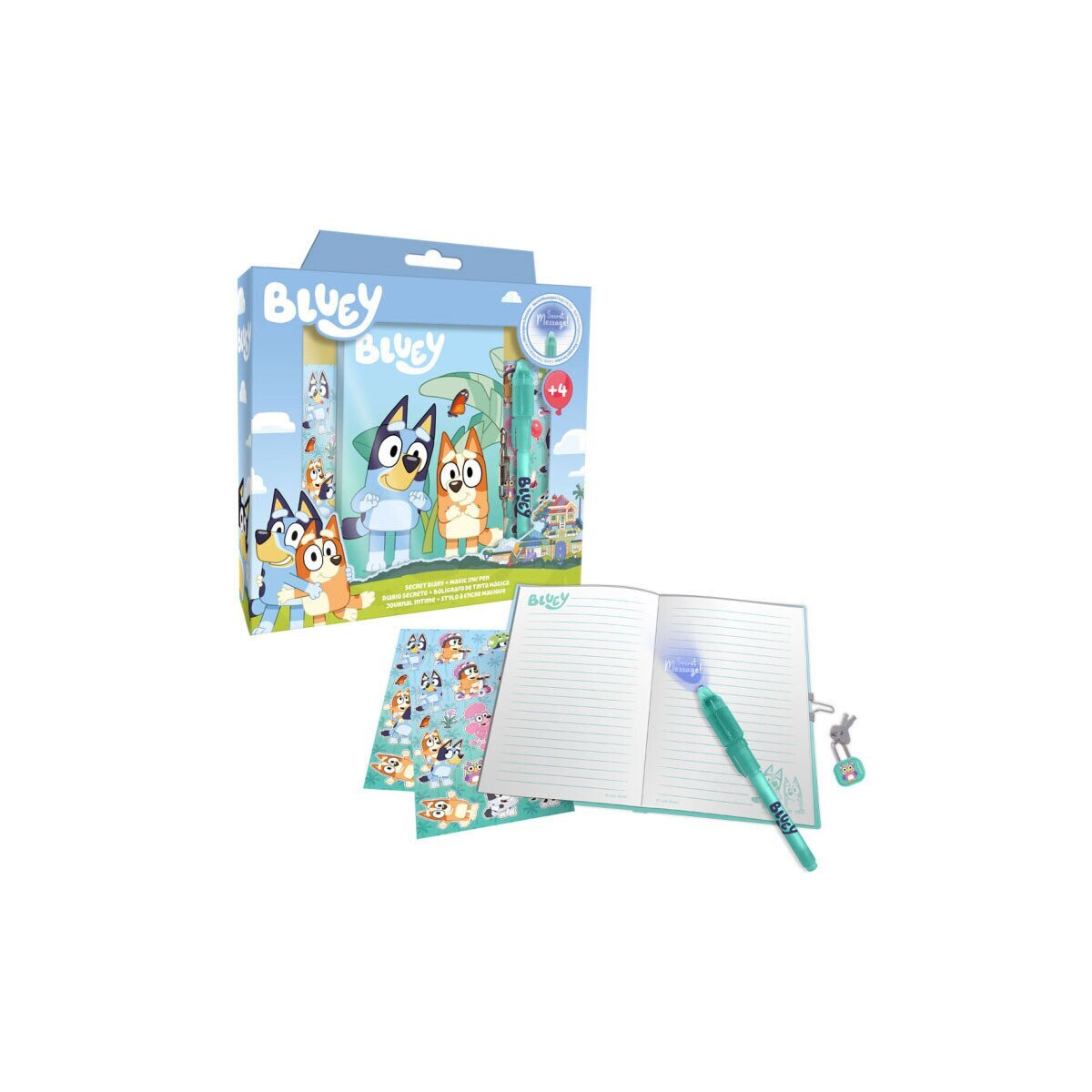Bluey Life Tagebuch + Magischer Stift Set – Kreativ & Sicher Bluey Life Tagebuch + Magischer Stift Set – Kreativ & Sicher