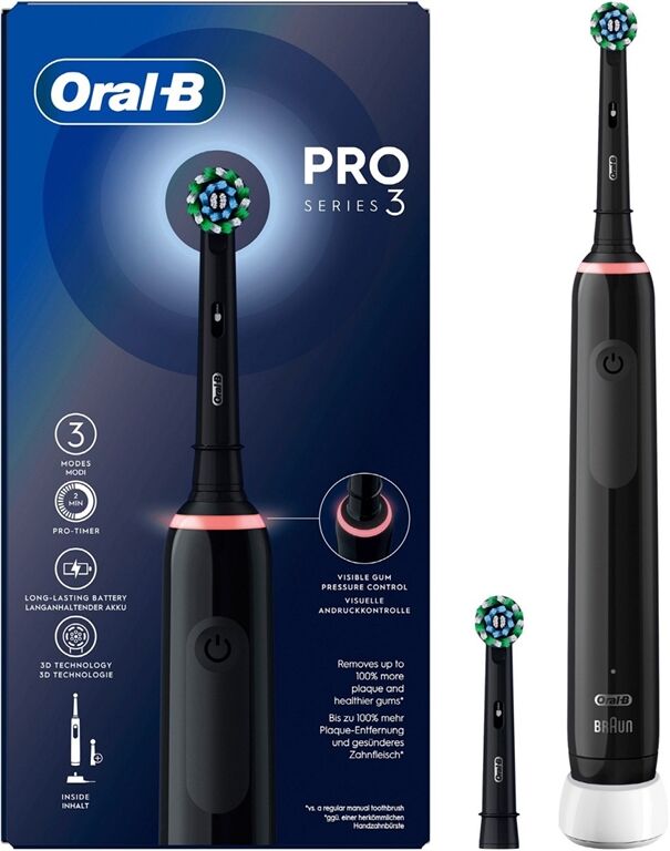 Braun OralB Pro 3 3000 Cross Action (Schwarz)