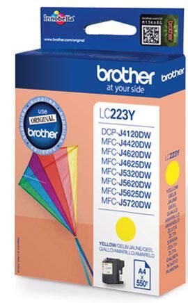 Brother Original LC-223Y Druckerpatrone gelb 550 Seiten (LC223Y)