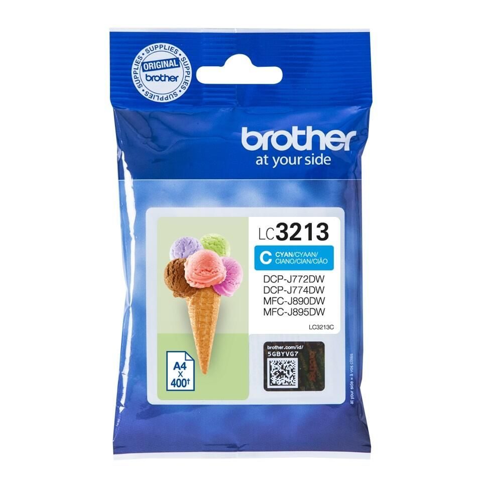 Brother Original LC-3213C Druckerpatrone cyan 400 Seiten (LC3213C)