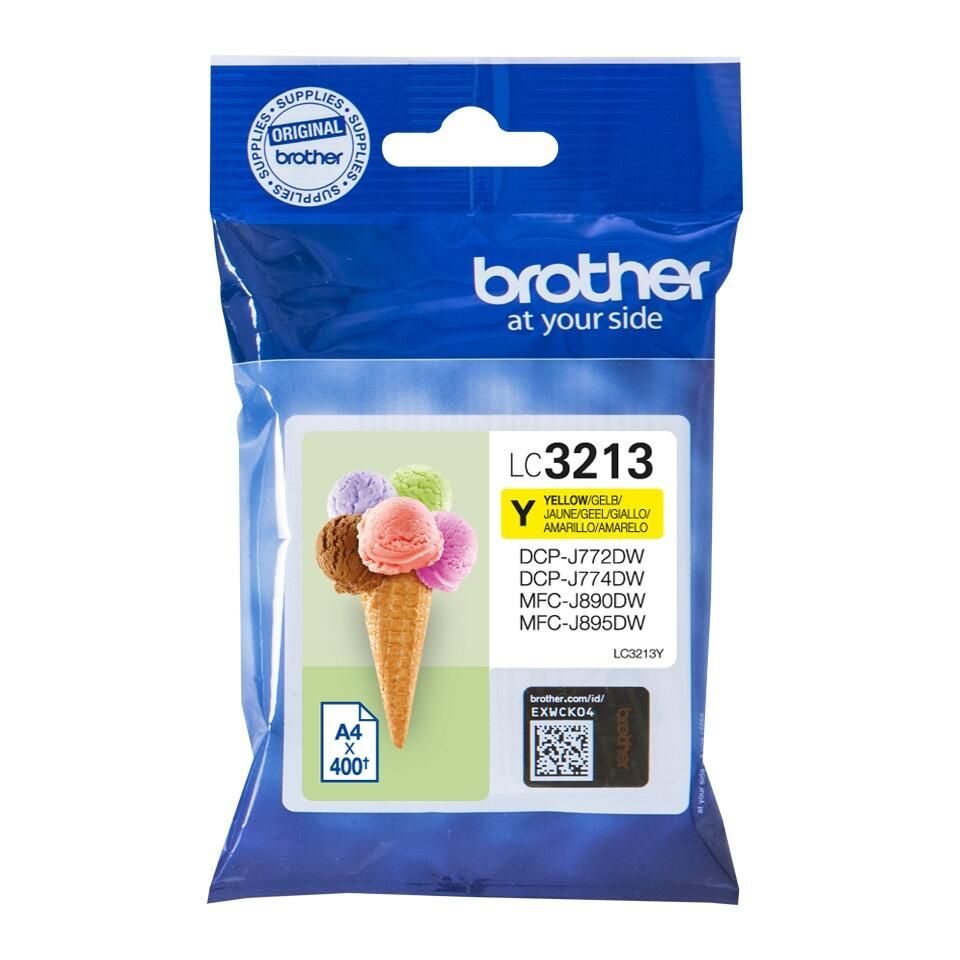 Brother Original LC-3213Y Druckerpatrone gelb 400 Seiten (LC3213Y)