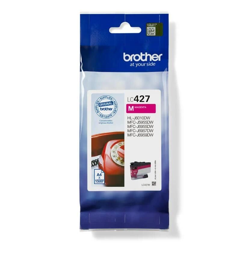 Brother Original LC427M Druckerpatrone magenta bis zu 1500 Seiten (LC427M)