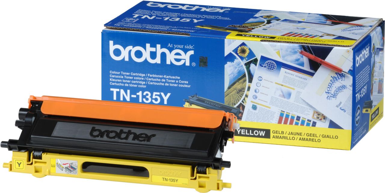 Brother Original TN135Y Toner gelb 4.000 Seiten (TN-135Y)