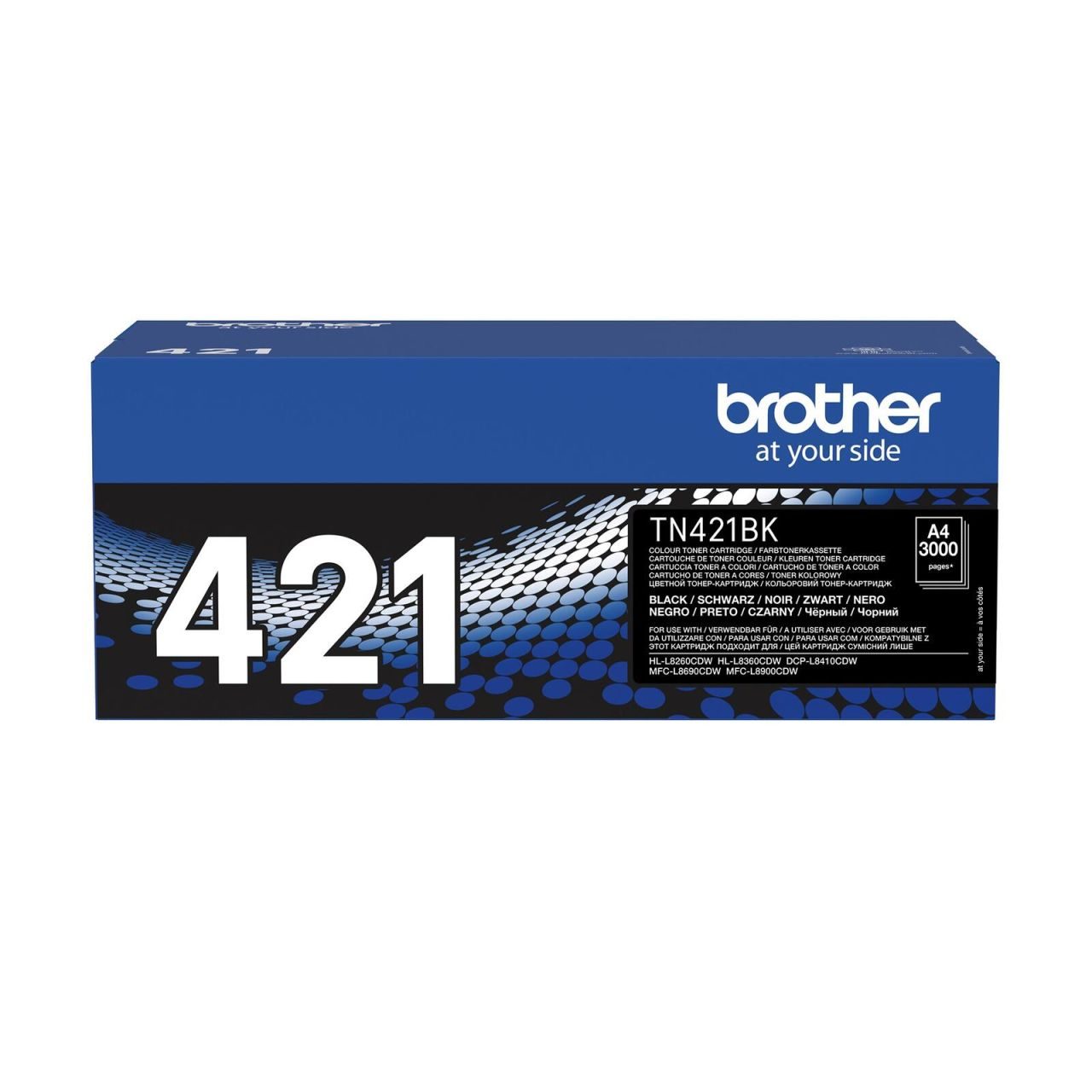 Brother Original TN421BK Toner schwarz 3.000 Seiten (für HL-L8260CDW, L8360CDW, L9310CDW/T/TT)(TN421BK)