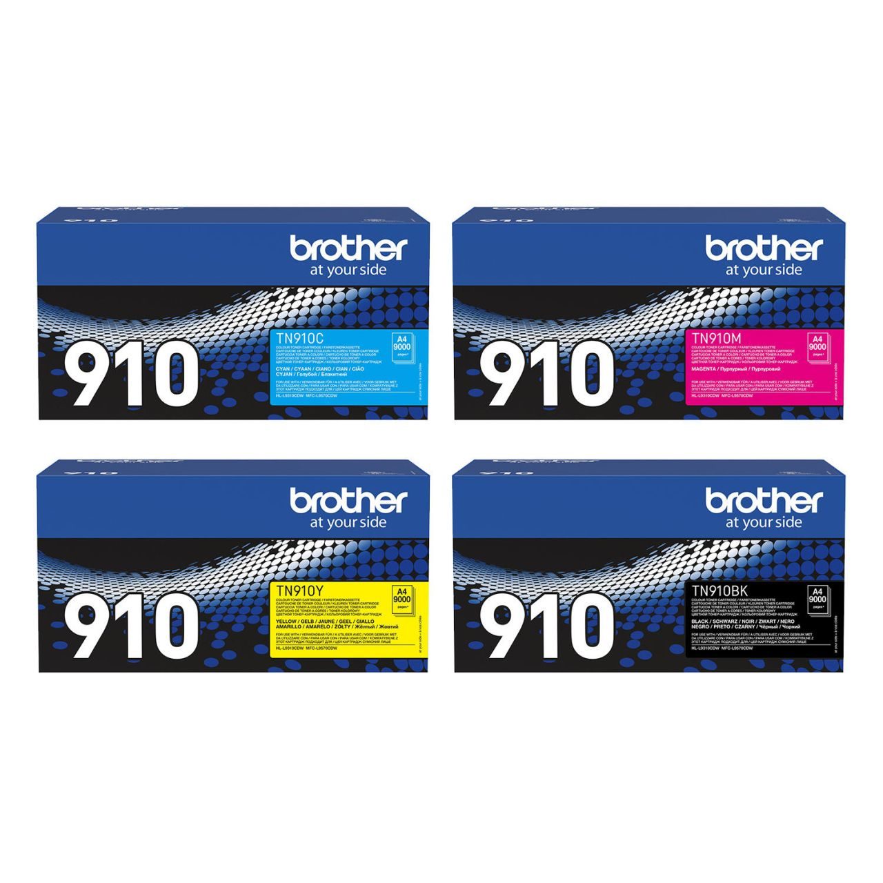 Brother Original TN910 Toner 4er Multipack