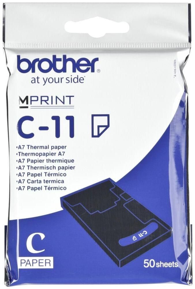 Brother Original Thermopapier A7 (74 x 105 mm) 50 Blatt