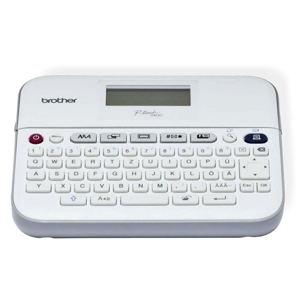 Brother P-touch D400VP Beschriftungsgerät (180dpi, 20mm/sek., 3,5 - 18mm TZe-Schriftbänder)(PTD400VPZG1)