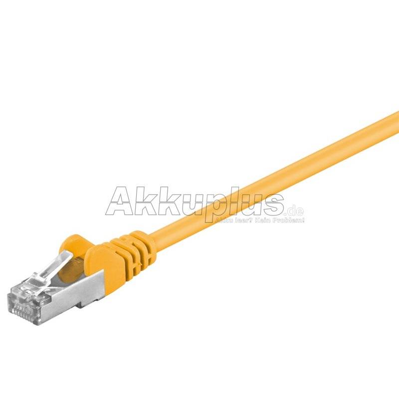 CAT 5e Patchkabel, F/UTP, gelb