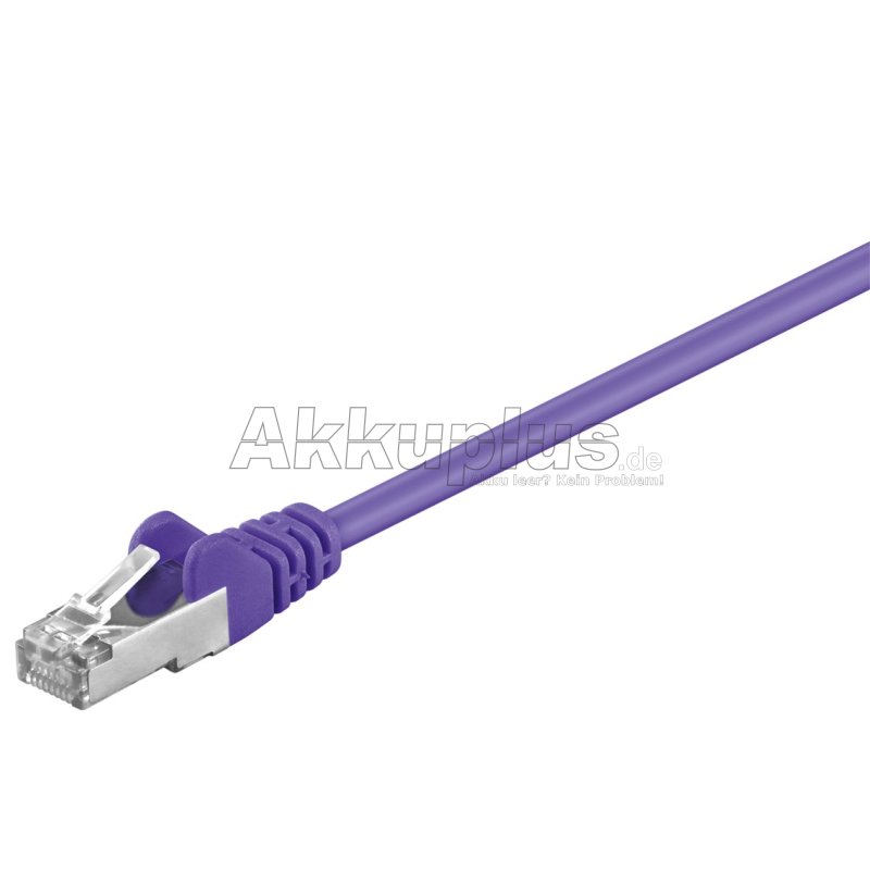 CAT 5e Patchkabel, SF/UTP, violett