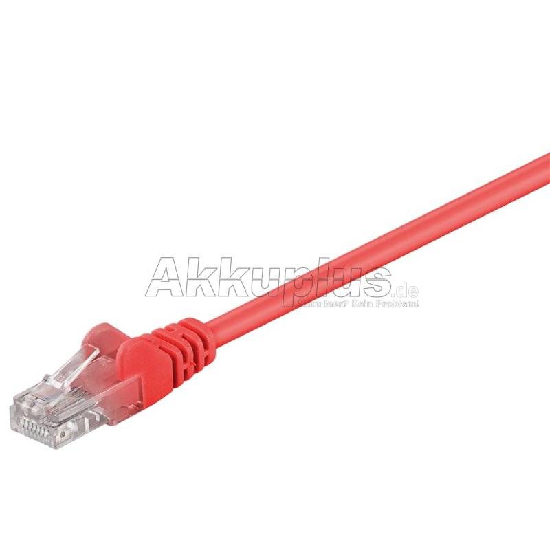 CAT 5e Patchkabel, U/UTP, rot