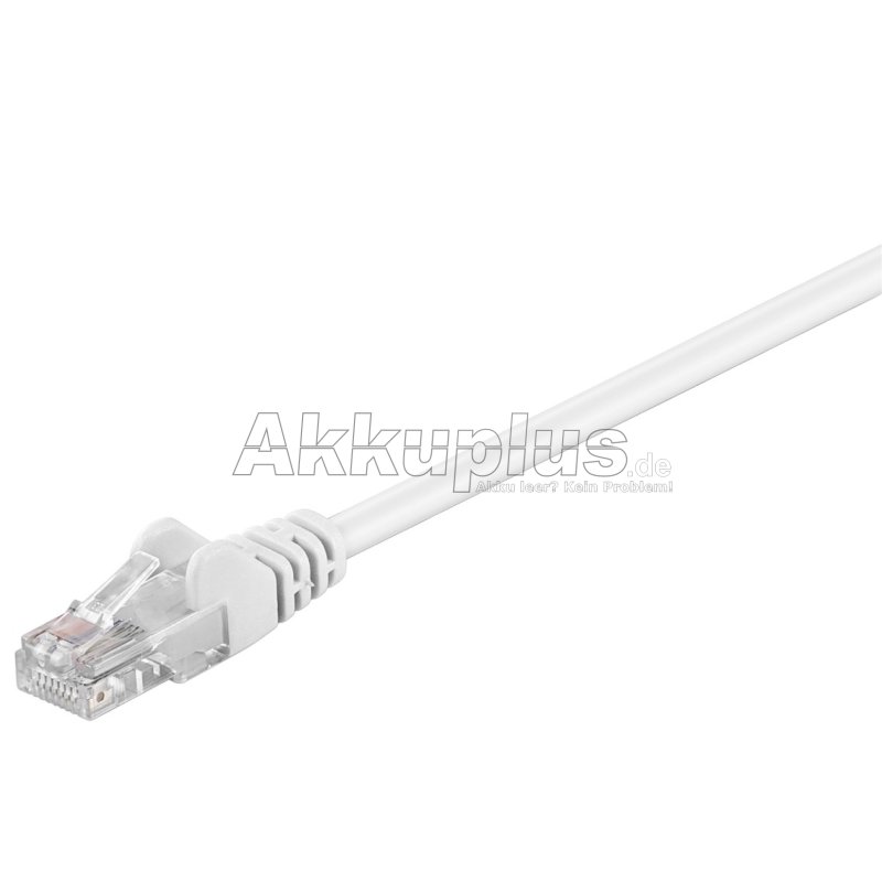 CAT 5e Patchkabel, U/UTP, weiß